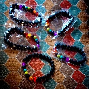 7chakras crystals healing stone bracelet